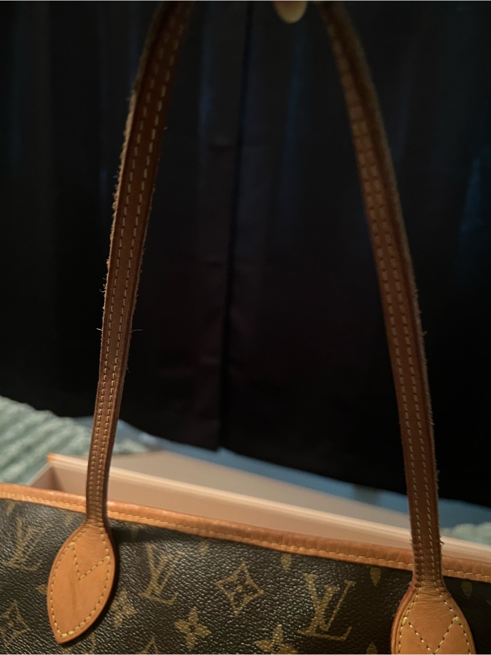 Louis Vuitton Brown Monogram Neverfull MM Tote with Pouch - Picture 11 of 12